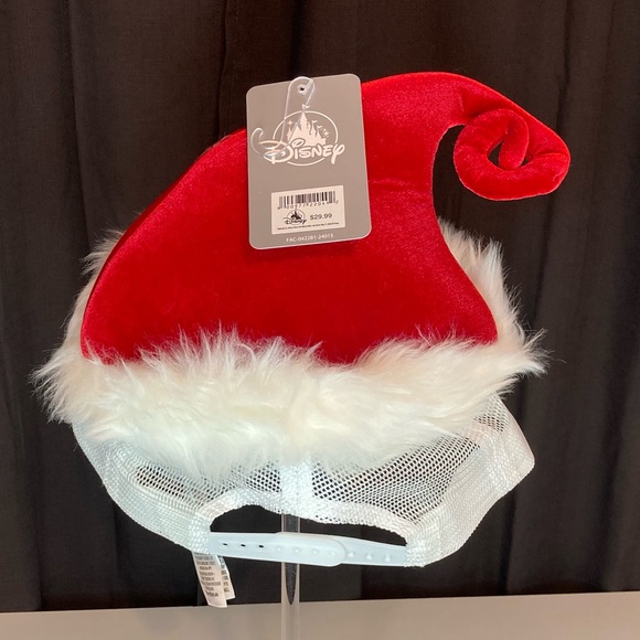 Disney Parks Jack Skellington Santa Holiday Christmas Baseball Cap - Picture 3 of 10